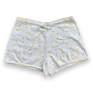 Target White and Yellow Easter Baby Chick Pajama Shorts | Size Medium